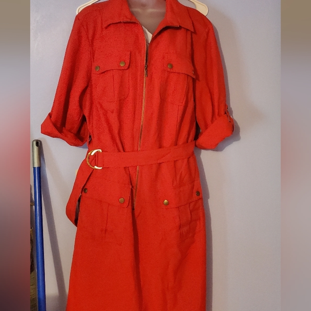 Womens Plus Size Trench Coat 18W